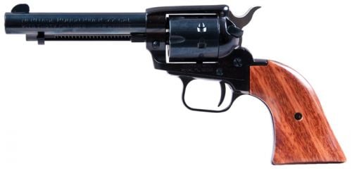 Heritage Manufacturing Rough Rider Black/Wood Grip 4.75 22 Long Rifle / 22 Magnum / 22 WMR Revolver