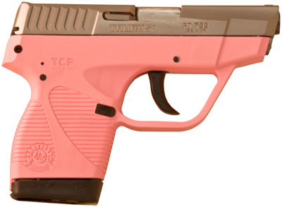 Taurus 732 TCP .32 ACP  3.3 Pink Frame, Stainless