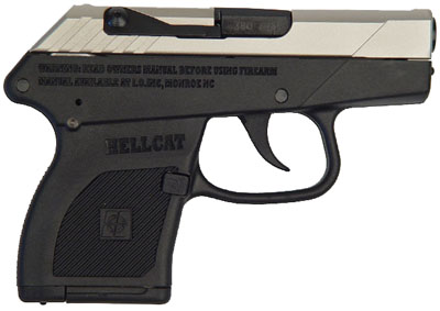 I.O. Hellcat 380 Nickel 380 ACP 2.75 6+1 Black Pol