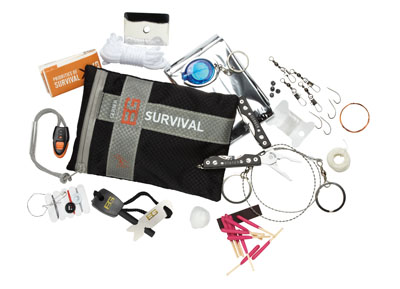 Gerber 000701 BG Ultimate Survival Kit w/Multi-Tool Blk Nylon Bag