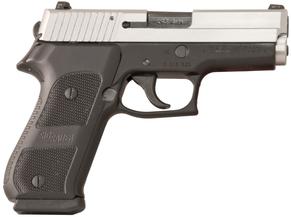 Sig Sauer 220 Carry 45acp Night Sights DAK Alum Grip