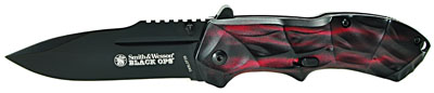 Smith & Wesson Knives Black Ops Red