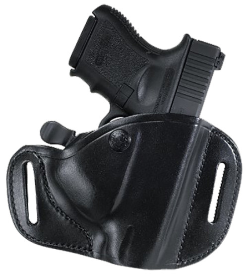 Bianchi 22156 82 CarryLok OWB Size 11D Black Leather Belt Slide Compatible w/Glock 26/27/Ruger Max-9/Taurus GX4 Belt Up to 1.75