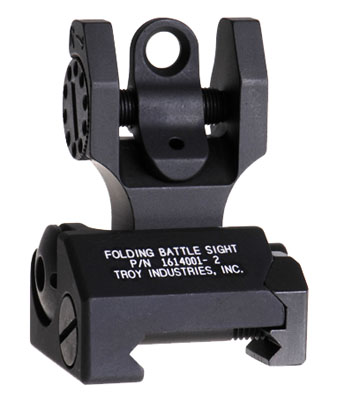 Troy Ind SSIGFBSTTBT00 Dioptic Tritium BattleSight Rear Sight Folding Black for AR-Platform