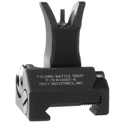 Troy Ind SSIGFBSFMBT01 Tritium BattleSights Front Sight Folding Green Black for M4, M16