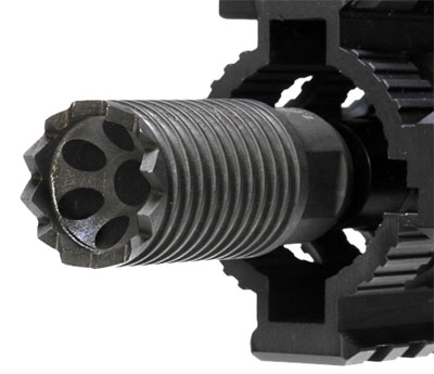Troy Ind SBRACLM06BT00 Claymore Muzzle Brake Black Steel with 5/8-24 tpi Threads & 2.25 OAL for 308 Win AR-Platform