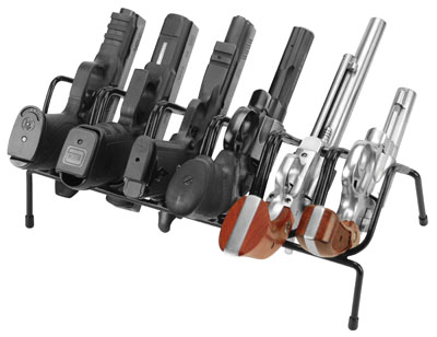 Past LockDown 6 Gun Handgun Rack Black