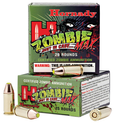 Hornady ZOMBIE 9mm ZMAX 115 GR 1135 fps 25 Rounds Per Box 90262