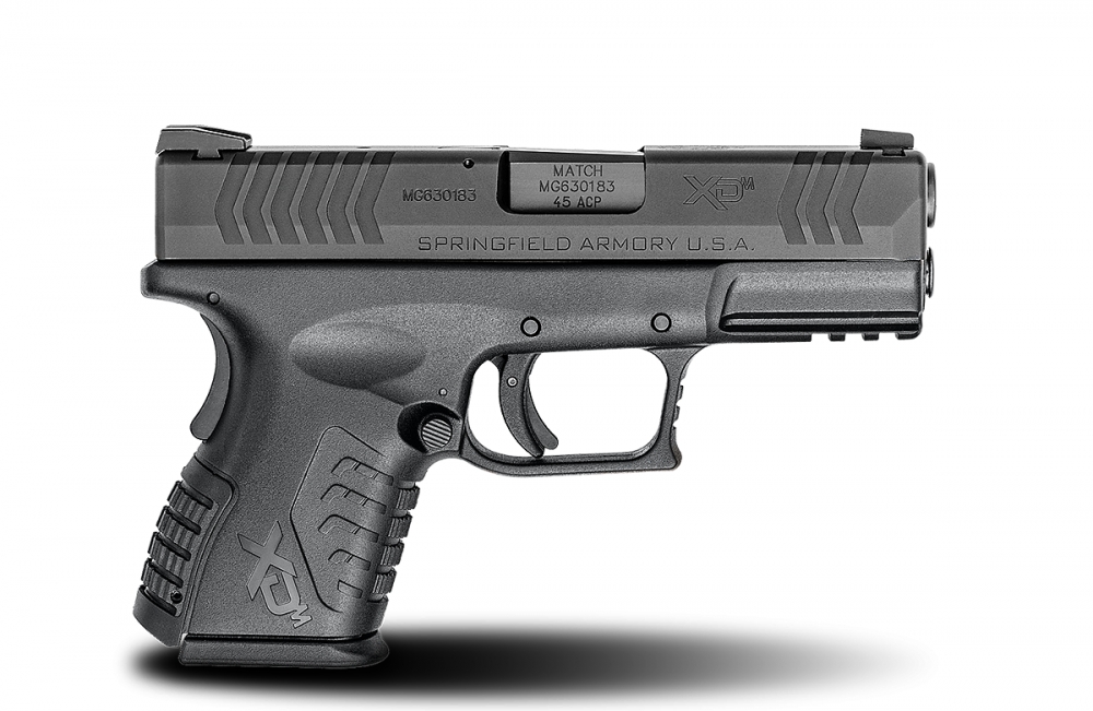 Springfield Armory XDM93845CBHC XDM Compact 45 ACP 3.8 13+1 Poly Grip Blk