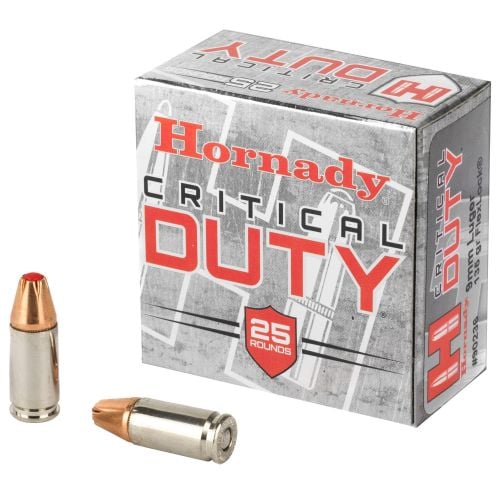 Hornady Critical Duty FlexLock 9mm Ammo 135gr  25 Round Box
