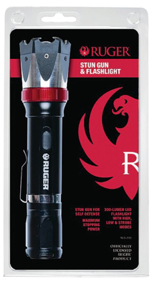 Sabre Ruger Stun Gun/Flashlight Pocket/Belt Clip Contact Black/Silver