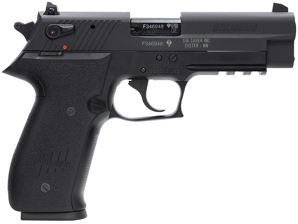 Sig Sauer MOS-22-B-CA Mosquito Nitron CA Compliant 10+1 .22 LR  3.9