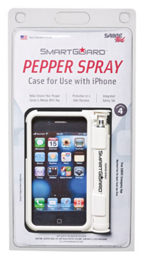 Sabre SG3WHUS SmartGuard Pepper Spray iPhone Case Fits iPhone 3 Up to 10 Feet