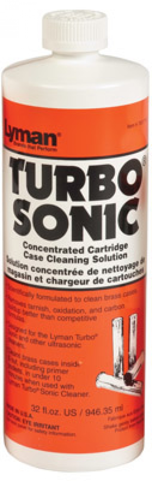 Lyman 7631714 Turbo Sonic Brass Case Cleaner 1 Universal 32 oz Bottle