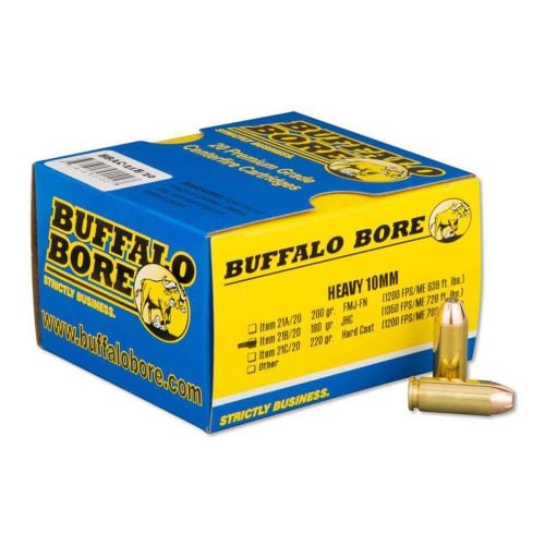 Buffalo Bore Ammunition Handgun 10mm JHP 180 GR 20 Ro