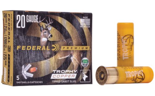 Federal  Premium Trophy Copper  Slug 20 GA  2.75  Sabot Slug 5rd box