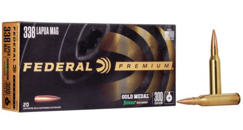 Federal Gold Medal Sierra MatchKing BTHP 20RD 300gr .338 LAP