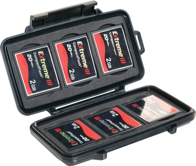 Pelican Memory card Memory Card Case Black