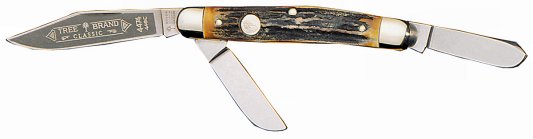 Boker Folder Knife w/Clip/Spey/Sheepfoot Blade