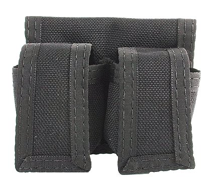 HKS Medium Black Basket Weave Speedloader Pouch