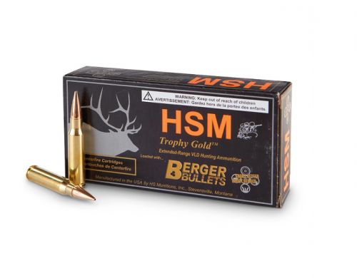 HSM 308168VLD Trophy Gold 308 Win 168 gr Match Hunting Very Low Drag 20 Bx/ 25 Cs