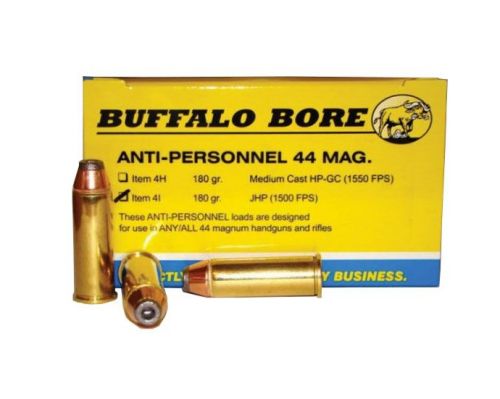 Buffalo Bore Ammo Handgun .44 MAG Jacketed HP 180 G