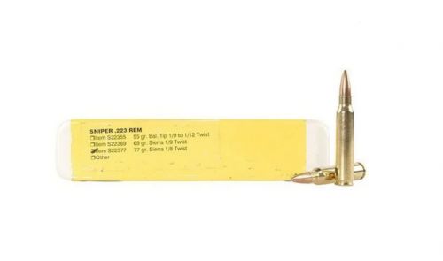 Buffalo Bore Sniper Boat Tail Hollow Point 223 Remington Ammo 77 gr 20 Round Box