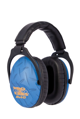 Cass Creek ReVo Earmuff Blue Diamond Plate