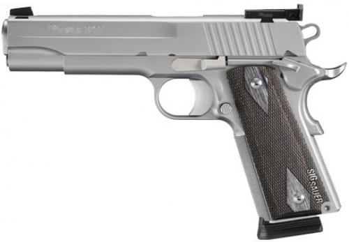 Sig Sauer 1911M-45-S-TGT 1911 Stainless Target 8+1 45ACP 5 Massachusetts Approved