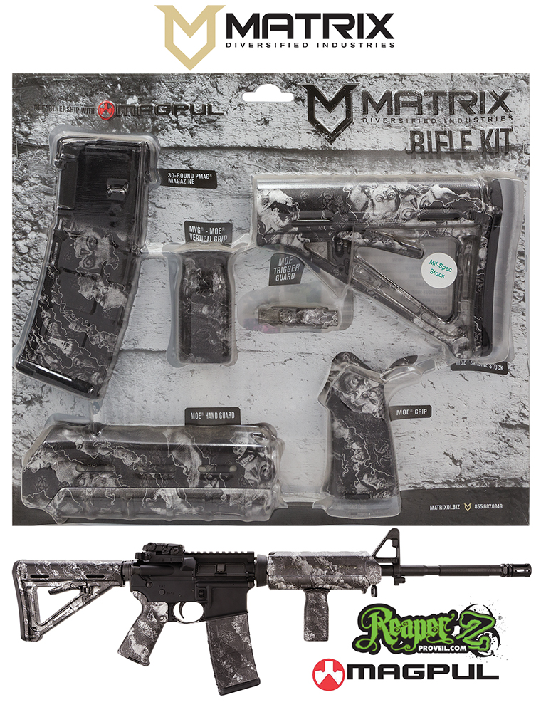 MDI Magpul MilSpec AR-15 Furniture Kit Reaper Z Silver