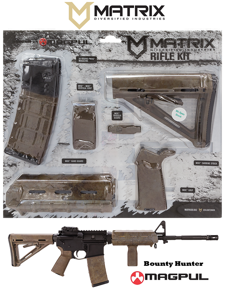 Mdi Magmil20bh Magpul Milspec Ar 15 Furniture Kit Bounty Hunter