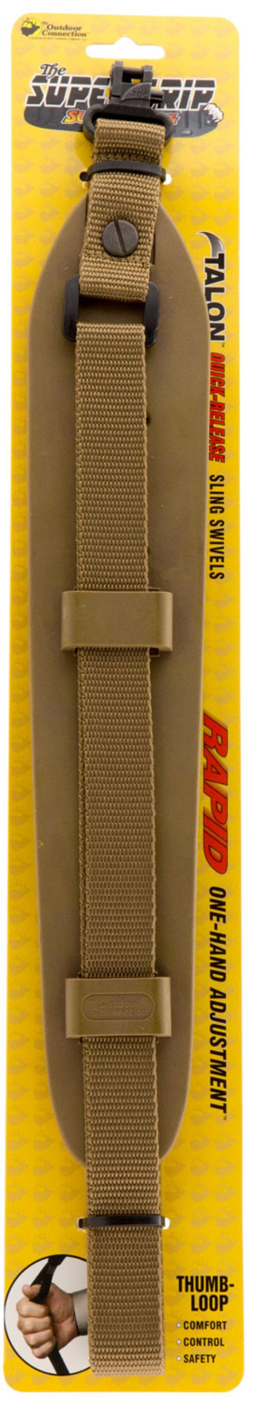 Outdoor Connection Super Grip 1 Swivel Size Coyote Tan