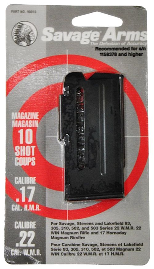 Savage 93 Series Magnum 17 HMR,22WMR 10rd Black Detachable