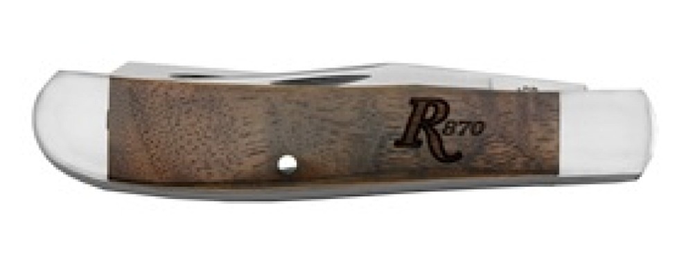 Remington 19973 870 Heritage Folder 440A Stainless Clip Point Blade Amer Walnut