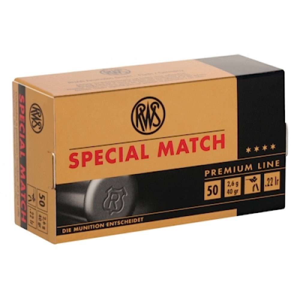 RWS .22 LR Special Match 50 Rounds Per Box