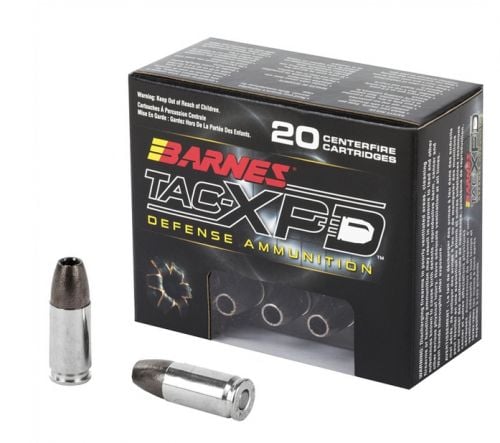 Barnes Tactical XPD TAC-XP 9mm+P Ammo 20 Round Box