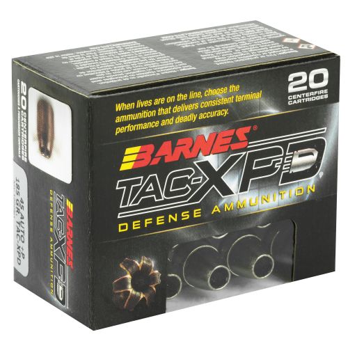 Barnes Tactical XPD TAC-XP 45 ACP Ammo 20 Round Box