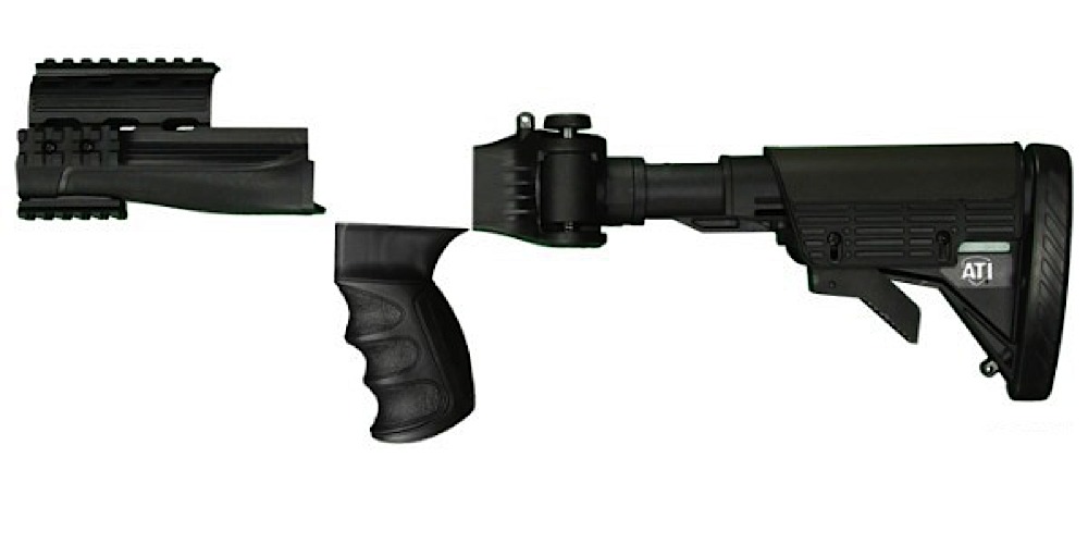 ATI AK- 47 Stock Handguard And Grip Kit Black