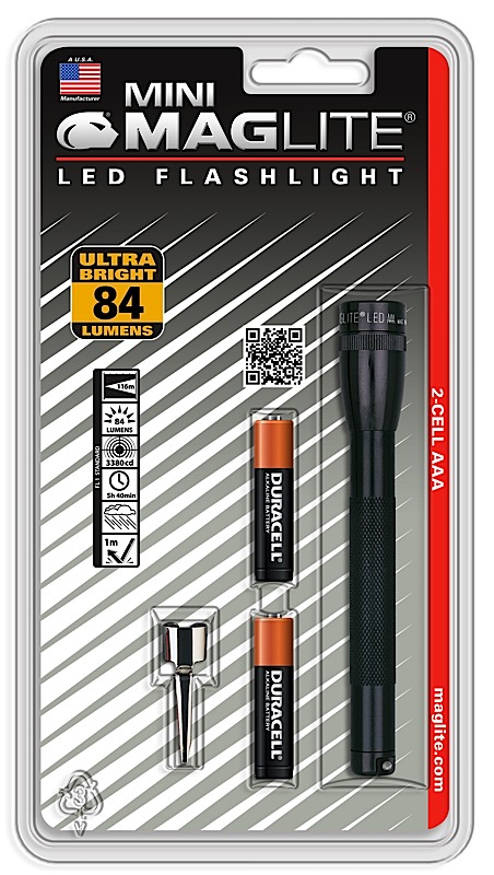 Maglite Mini Mag 2AAA LED Black