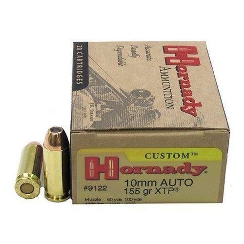 Hornady Custom 10MM Ammo 155gr  Jacketed Hollow Point Extreme Terminal 20rd box