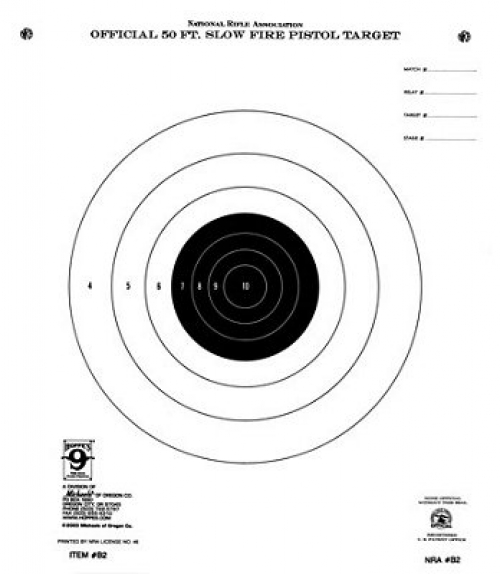 Hoppes 50 Feet 10x20 Silhouette Target 20 Pack