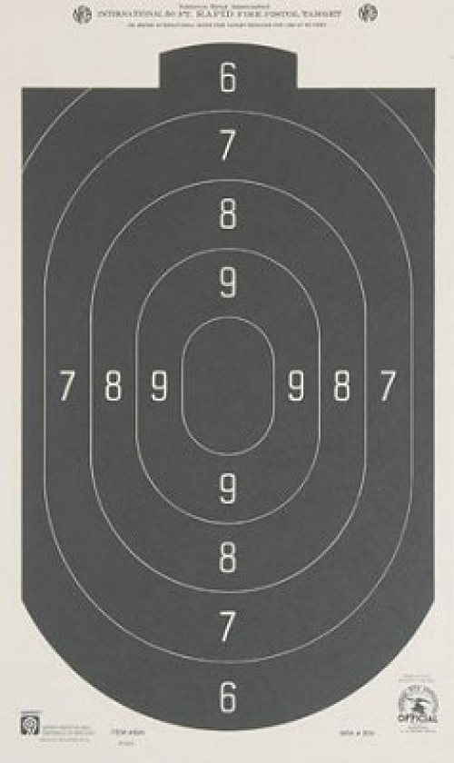 Hoppes 50 Feet Rapid Fire Silhouette Targets 20 Pack