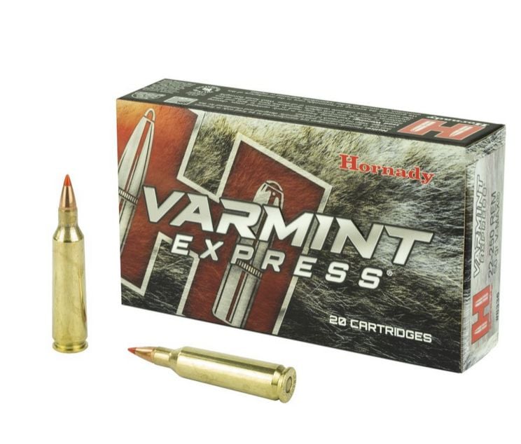 Hornady Varmint Express 22-250 Remington Ammo 50 Grain V-Max 20rd box