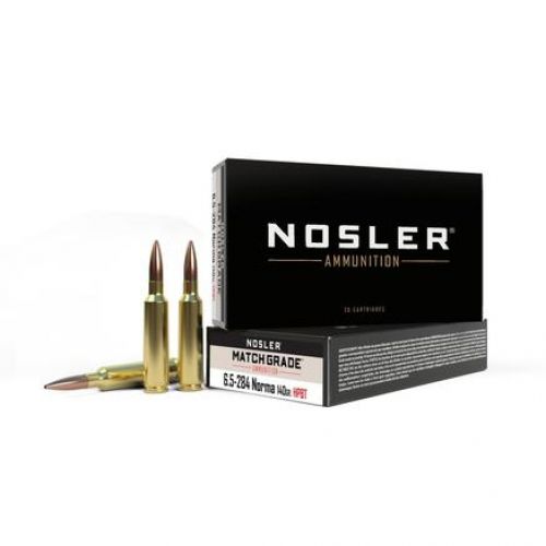 Nosler Match Grade Hollow Point 6.5x284 Norma Ammo 140 gr 20 Round Box