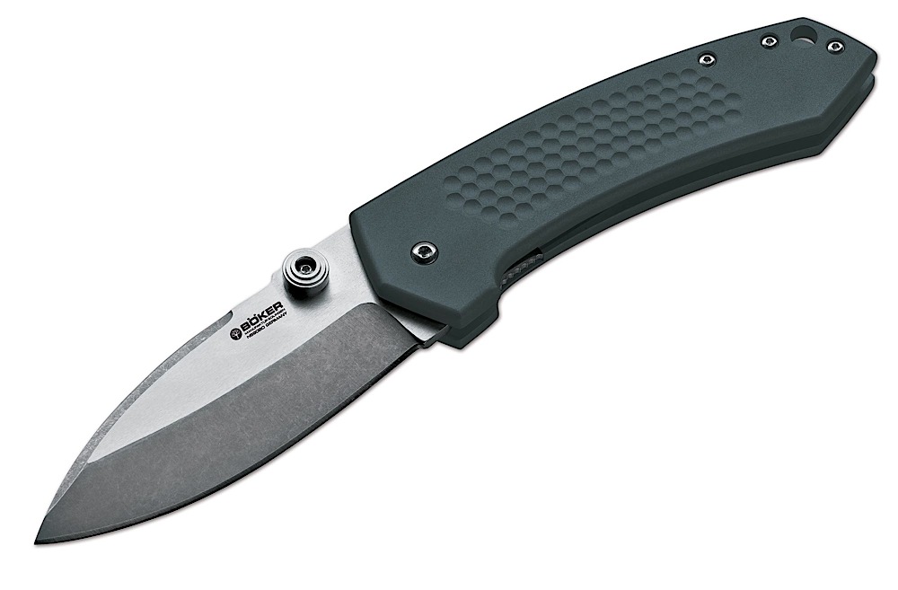 Boker Solo 3.75 N690Bo SS Drop Point Alum Handle