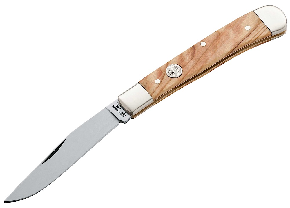 Bok Trapper Evergreen 440C Stainless Drop Point Woo