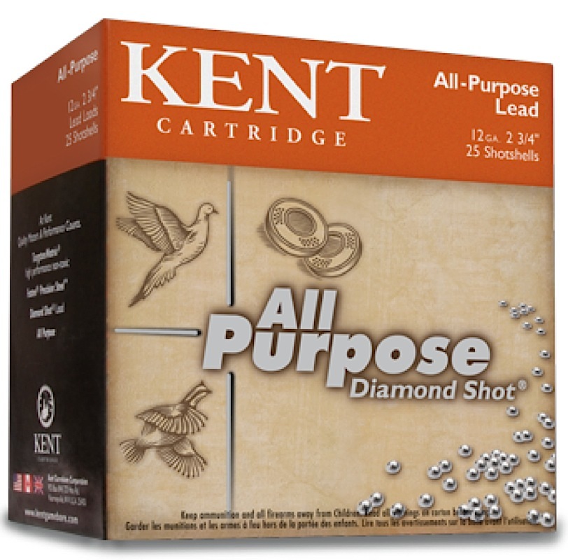Kent Cartridge K122GT366 All Purpose Diamond Shot 12Ga 2.75 6 shot 1-1/4oz