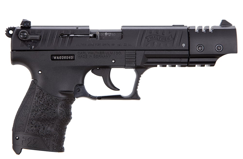 Walther Arms P22 Target Black 22 Long Rifle Pistol California Compliant