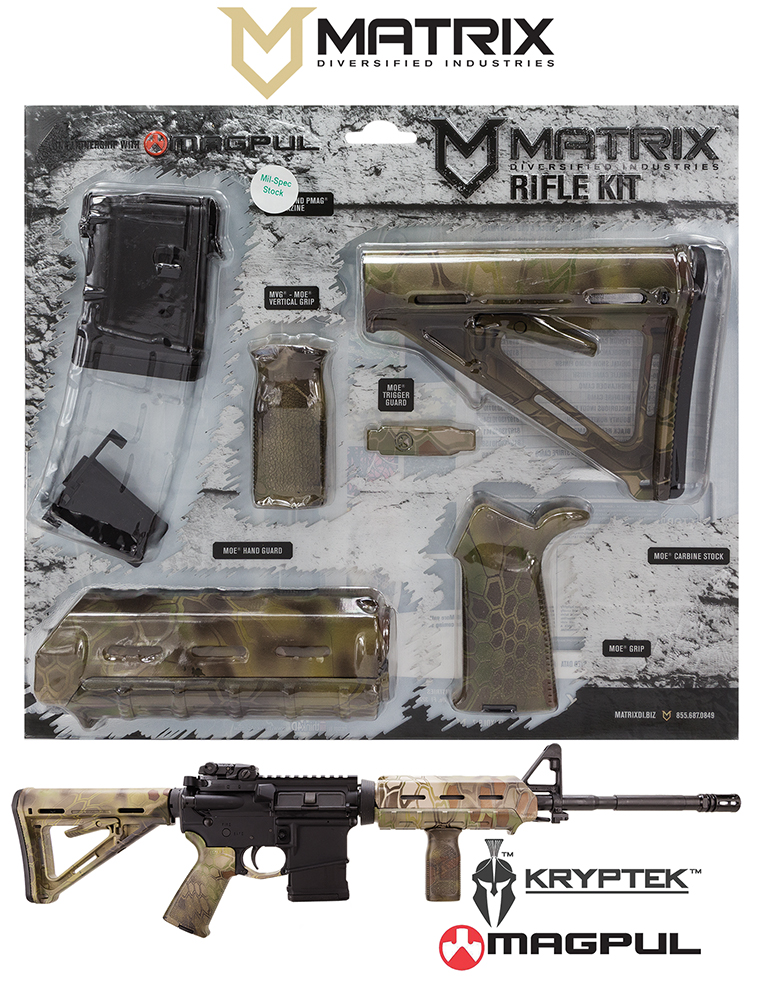 MDI Magpul MilSpec AR-15 10 RND Furniture Kit Mandrake | MAGMIL62KM