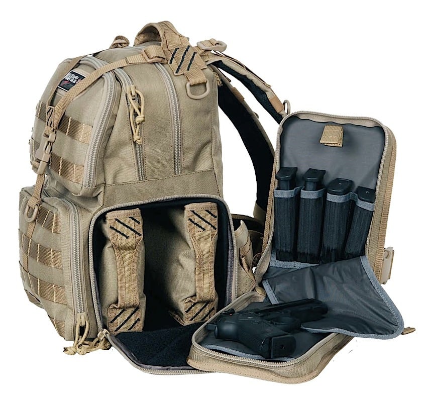 G*Outdoors T1612BPT Tactical Range Backpack Tan 1000D Nylon Teflon